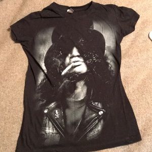 Smoking Top Hat Slash Concert Tee